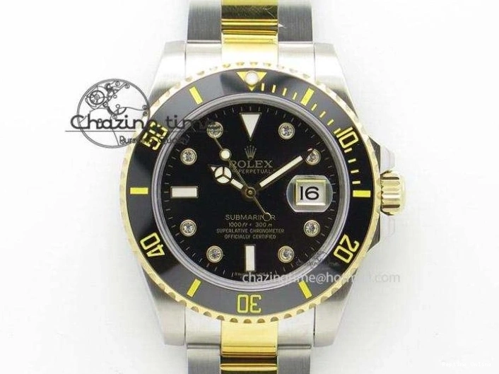 0420 DAYTONA 116518 APSF 1:1 BEST EDITION YG BLACK DIAL ON OYSTERFLEX RUBBER STRAP SH OnTrend 1784